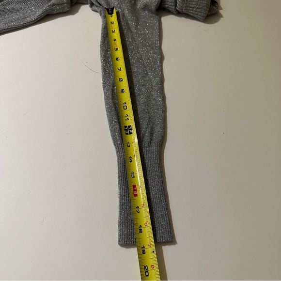 Apt.9 Silver Gray Metallic Cowl Neck Sweater Size S Casual Winter Long sleeves - Picture 4 of 7